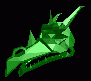 A 3D Dragon's Head