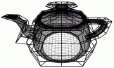 Utah Teapot - 20 x 20 patch evaluation with a 30 lines per curve resolution, with control polygons
